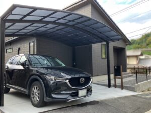 広島外構 廿日市市 五日市外構 大竹外構 岩国外構 カーポート 駐車場工事 エクステリア 広島エクステリア 新築外構工事